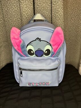 Disney Lilac Backpack with Pink Ear Accents — Stitch Design